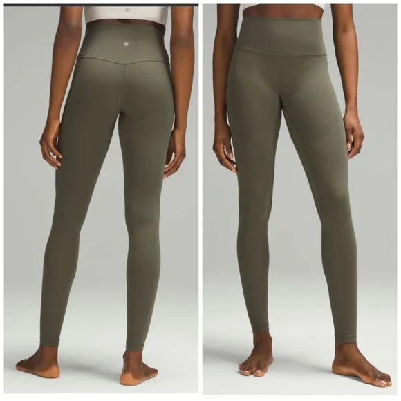 Lululemon Align High-Rise Pant 28" Army Green size 4 NWT leggings